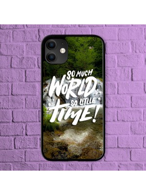 Калъф за телефон със снимка  за Iphone 11 pro - So much world so little time